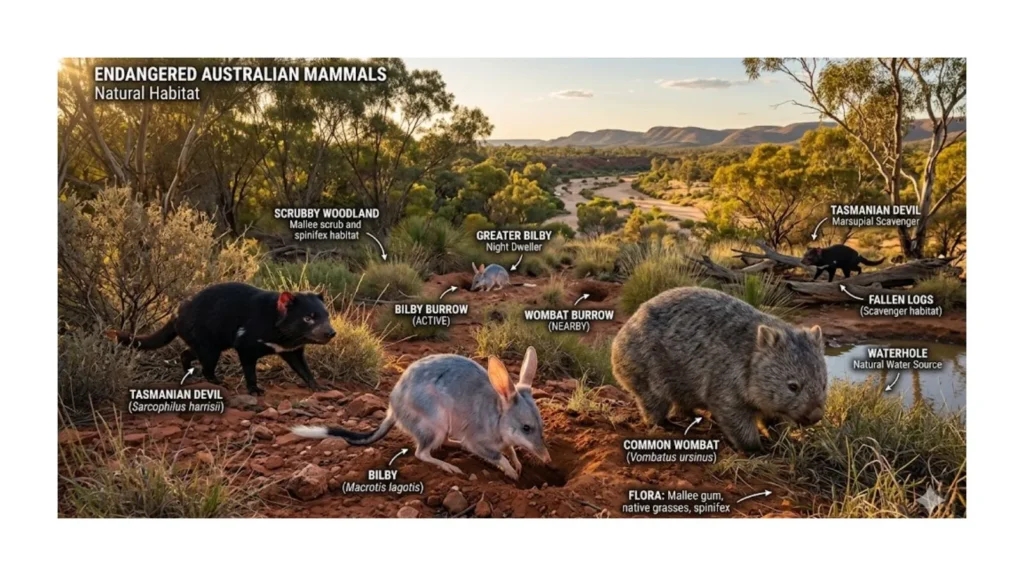 endangered australian mammals